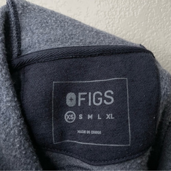 Figs Off Shift Hoodie Heathered Navy - Picture 10 of 11